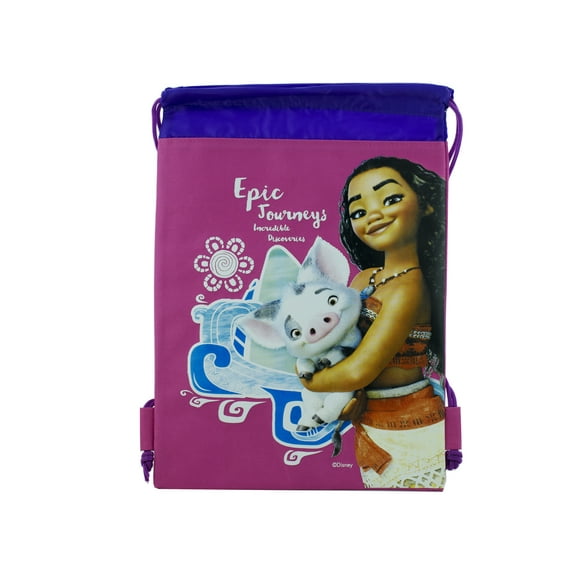 Moana Pink Drawstring Bag