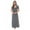 Heather Grey Black Stripe, variant on Just Love Womens Stripe Maxi Dress Knit Jersey T-Shirt Dress for Women (Black Stripe, Small)