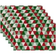 thumbnail image 2 of Christmas Trees Placemats Set of 6 Rectangle Table Mats Washable Heat-Resistant Place Mat for Kitchen Dining Table Decor Indoor Outdoor, 2 of 6