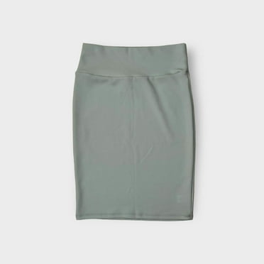 LuLaRoe Cassie Pencil Skirt | S (6-8) | Pale Blue Solid | NWT
