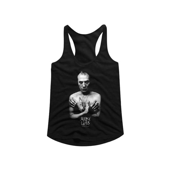 Silence Of The Lambs Horror Film Hannibal Lecter Glam Shot Ladies Tank Top Tee