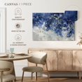 thumbnail image 5 of Elephant Stock Charmed Indigo Wall Art - Horizontal Canvas Wall Art - Living Room Wall Decor - Abstract Canvas - Blue And Gray Decor By Nikki Robbins - 12" x 8", 5 of 8
