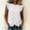 White, variant on Women's Sleeveless Ruffle Trim Eyelet Blouse, Casual Summer Top with Flutter Sleeves and Asymmetrical Hem for Work Commute and Everyday Errands Yellow XXL