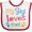 White and Red, variant on Inktastic My Gigi Loves Me Grandchild Boys or Girls Baby Bib