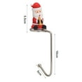 thumbnail image 4 of Perchas para medias navideñas para repisas de chimenea, soportes para medias navideñas para chimeneas, ganchos para repisas con forma de reno, árbol de Navidad, muñeco de nieve y Papá Noel, 4 of 5