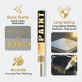 thumbnail image 3 of Gold Weather Stone Marker Pen Sunproof Paint for Easy Application on Gravestone Monument Paint 20ml, 3 of 5