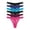 HOT PINK/PURPLE/BLACK/TEAL/BLUE/BLACK, variant on BLAKE & CO. Women's All Over Lace and Mesh Thong Underwear, 6-Pack, Sizes S-2X