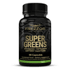 FREZZOR Super Greens Wheatgrass Capsules Superfoods, Vegan NON-GMO Raw Green Energy