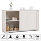 thumbnail image 4 of Costway Mueble Auxiliar Mesa Cocina con 2 Puertas Correderas Armario Bajo de Cocina Armario de Cocina con 2 Estantes, 4 of 5