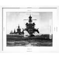 thumbnail image 5 of Art.com Battleship USS Pennsylvania Leading Convoy of Cruisers Moving in Line Into Lingayen Gulf Photographic Print, White Frame Wall Art, 21" x 17", 5 of 5