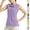 Purple, variant on CYRBOKO Women's Tank Tops, Summer Sleeveless 2025 Turn-down Collar Sport Polo Shirts Purple Size S-2XL