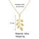 thumbnail image 3 of Colgante Temperamento Cadena Clavícula Tendencia Collar Largo Retro Hoja Collares Colgantes, 3 of 8