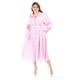 thumbnail image 5 of Vestido camisero con cinto Roman Fashion /Tallas Extras, 3827-p (Rosa) rosa 38, 5 of 6