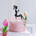 thumbnail image 5 of Piezas de tacones altos para Mujer Yuxing decoración para tarta de cumpleaños Negro, 5 of 5