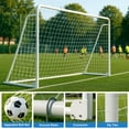 thumbnail image 7 of Slsy Foldable Soccer Goal - 10x6FT Soccer Goals for Backyard - Foldable Steel Soccer Goal with Training Target & 6 Cones for Teens/Adults Practice Training, 7 of 7