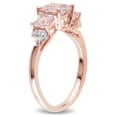 thumbnail image 3 of Everly Women's Morganite Rose Gold Plated Ring, 3 of 6