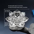 thumbnail image 2 of Clearance! 8 Colors Crystal Glass Lotu Flower Candle Tea Light Holder Buddhist Candlestick, 2 of 2