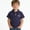 Navy, variant on Boys Short Sleeve Navy Cotton Polo Shirt with Sailboat Embroidery Casual School Uniform TopSize 2-3 T