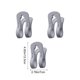 thumbnail image 3 of Pinzas Grandes para Toallas de Playa (Paquete de 3) | Pinzas de Plástico Resistentes Al Viento con Almohadillas Suaves | Agarre Resistente y Duradero para Toallas, Ropa, Edredones y Cortinas | Gancho, 3 of 6