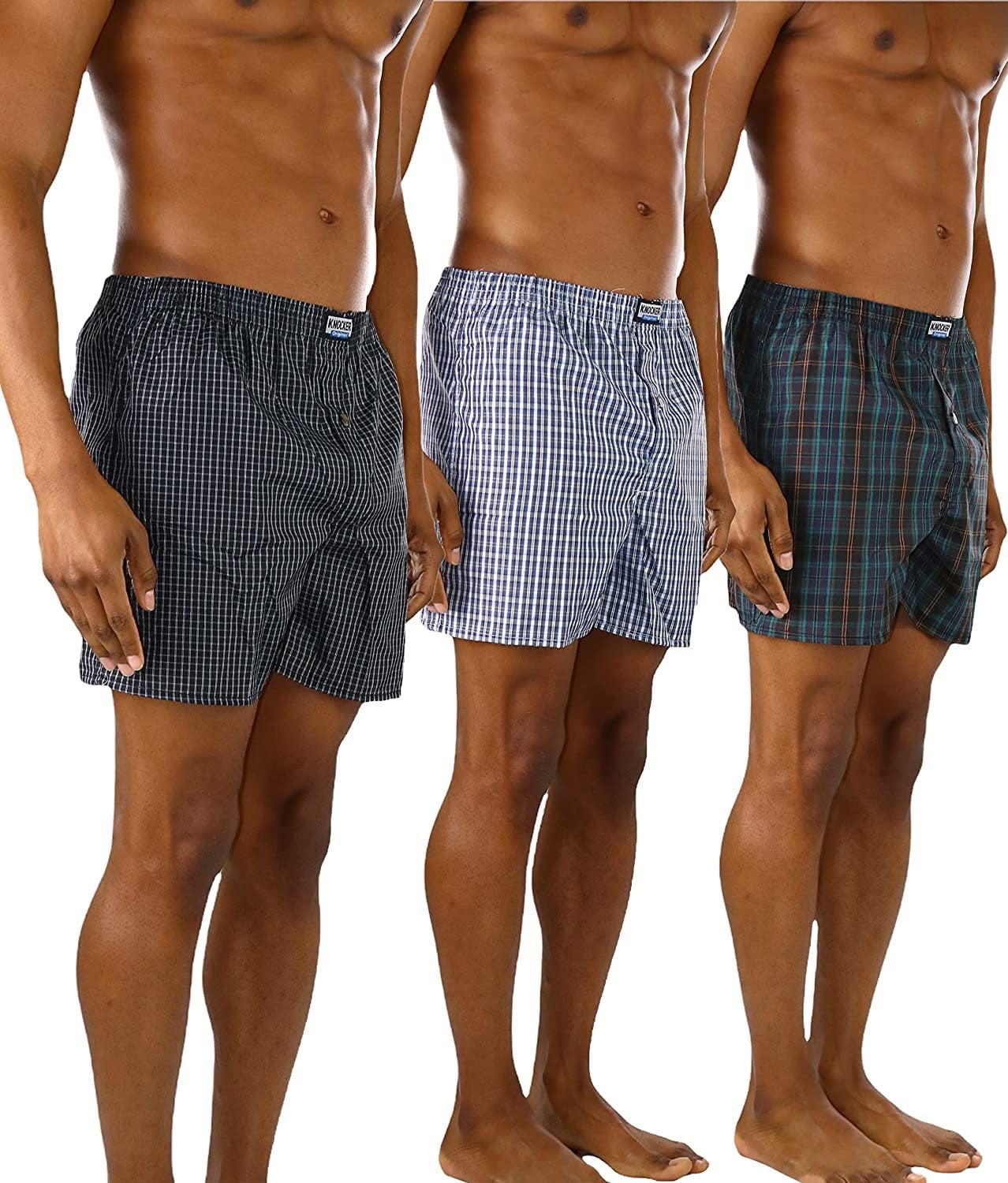 One Button Fly Pack Of 2 Boxer Shorts For Men (FL-11697) - Brands