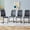 4Gray,Black, variant on TesNus Dining Chairs Set of 4 Black Faux Leather Modern Upholstered Chrome for Kitchen