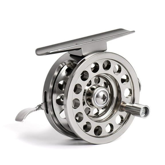 DAMIFU All Aluminum Ice Fishing Reel - Right Hand Reel, V-Rotor, 1:1 Gear Ratio