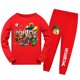 thumbnail image 1 of juego de dibujos animados niños pantalones de manga larga conjunto de pijama moda tendencia suéter sudadera pantalones casuales regalos de cumpleaños, 1 of 5