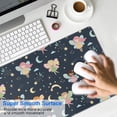 thumbnail image 4 of Long Mouse Pads for Desk,Dark Blue Fairy Princess Pattern Desk Mats on Top Of Desks, Desk Mouse Pad Extra Large with 3mm Non-Slip Base and Stitched Edge for Gaming,Office,Work,Home 31.5"x11.8", 4 of 6