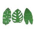 thumbnail image 1 of Set of 3 Aged Green Cast Iron Tropical Leaf Kitchen Trivets - Practical, Stylish, and Versatile - Perfect for Table Decor and Decorative Wall Hangings, 1 of 5