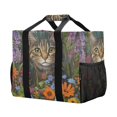 thumbnail image 2 of Large Hand-Held Storage Bag Kitchen Reusable Grocery Bags， Travel Tote Bags， Waterproof Tote，Laundry Bag，Beach Bag， Pool Bag Garden Cute Cat, 2 of 8
