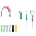 thumbnail image 4 of SUSUchens Universal Silicone Spiral USB Charge Cable Cord Protector Saver Cover for iPhone Grey, 4 of 13
