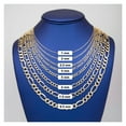 thumbnail image 2 of Figaro Link Chain Necklace Solid 10K Yellow Gold, Adult Unisex, ALL SIZES - Goldum NYC, 2 of 5