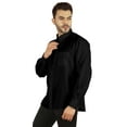 thumbnail image 4 of Bestman Long Sleeve Cotton Flex Shirt For Mens Button Downt W/ Patch Pocket Office Wear, 4 of 7
