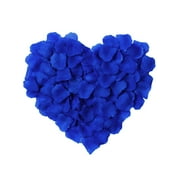 ASHOPZ 1000 Pcs Silk Artificial Rose Petals Valentine Romantic Wedding Party Home Decorations, Royal Blue
