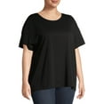 thumbnail image 3 of Terra & Sky Women's Plus Size Relaxed Crewneck T-Shirt, 3 of 6