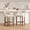 Beige, variant on PORKISS 26" Bar Stools Set of 2, Upholstered Kitchen Island Stools with Hollow Back, Mid-Century Counter Stools with Wood Legs Footrest, Green