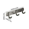 thumbnail image 4 of Hovmgk Hanger with Strong Adhesive, Wall-Mounted Storage Hook Rack for Kitchen & Bathroom, Multi-Functional Organizer for Clothes, Door & Bathroom Hook, Space-Saving Design, Available in S/M Sizes, 4 of 4
