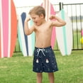 thumbnail image 4 of FORMRS Boys Swim Trunks Quick Dry Mesh Liner Boardshorts Sizes XS-XL, Christmas Whimsy, 4 of 7