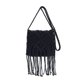 thumbnail image 1 of Bolso Bandolera Bohemio Tejido A Mano para Mujer Color Sólido, 1 of 9