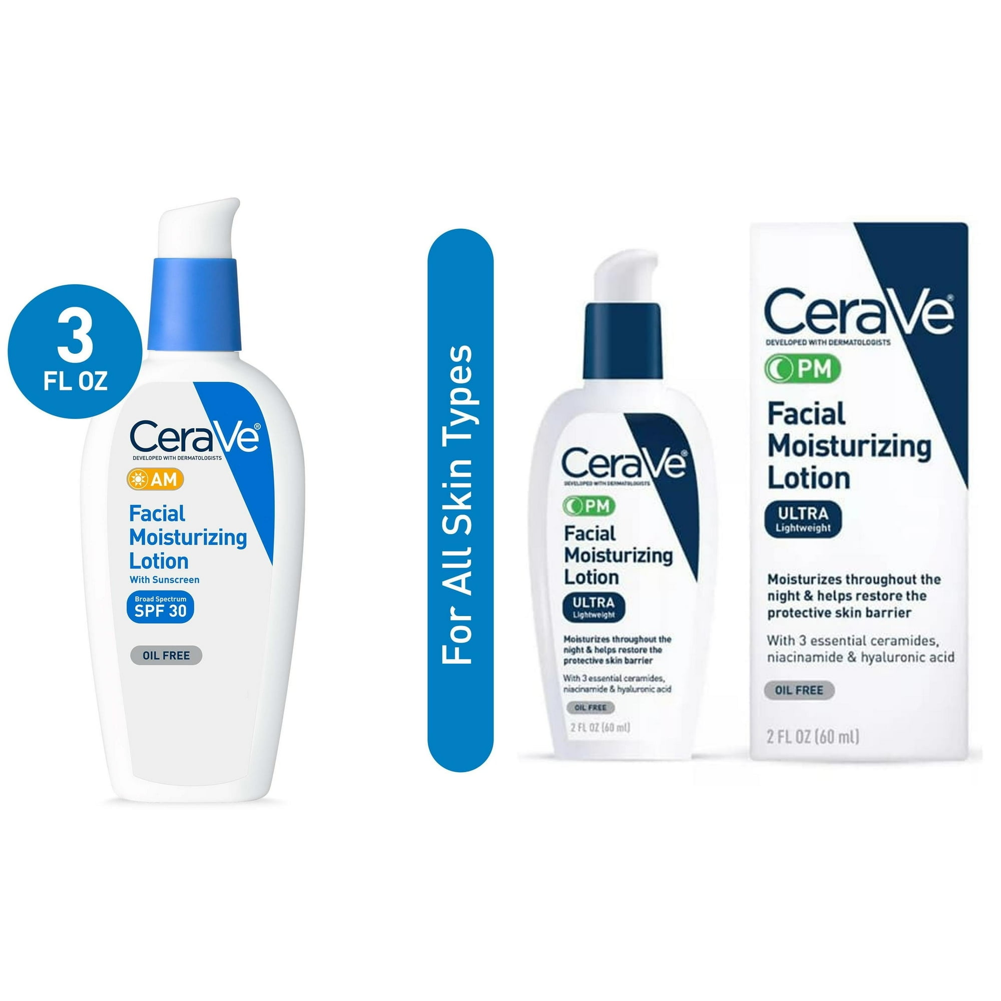 CeraVe Facial Moisturizing Lotion PM Ultra Lightweight 3 oz (Pack of 4) - Walmart.com CeraVe Facial Moisturizing Lotion PM Ultra Lightweight 3 oz (Pack of 4) - Walmart.com