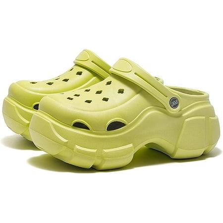 

Platform Clogs for Women Classic Soft Garden Slip On High Platform Clog Sandals