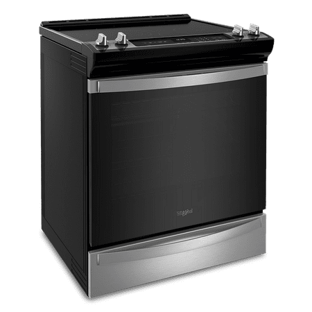 Whirlpool - 6.4 Cu. Ft. Freestanding Electric True Convection Range with Air Fry for Frozen Foods - Stainless steel