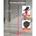 thumbnail image 3 of KFFKFF Support de sous-Tenue, Support de Vérin sous-Tenue de 3/4 Tonne (1653 Lb) avec Deux Roues, Levage de 51,97 Pouces à 80 Pouces, Poignée de Rotation Montée sur Roulement, Pédale, 3 of 9
