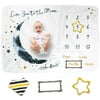 Luka&Lily Baby Milestone Blanket Boy and Girl, Month Blanket as Baby Shower Gift, Baby Monthly Milestone Blanket, 60 x40