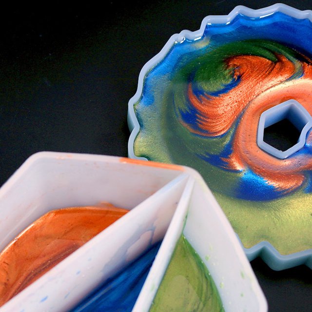 Tazas Para Mezclar Copa dividida de resina epoxi de silicona para hacer arte con fluidos de vertido de pintura (4 piezas) Ndcxsfigh Libre de BPA