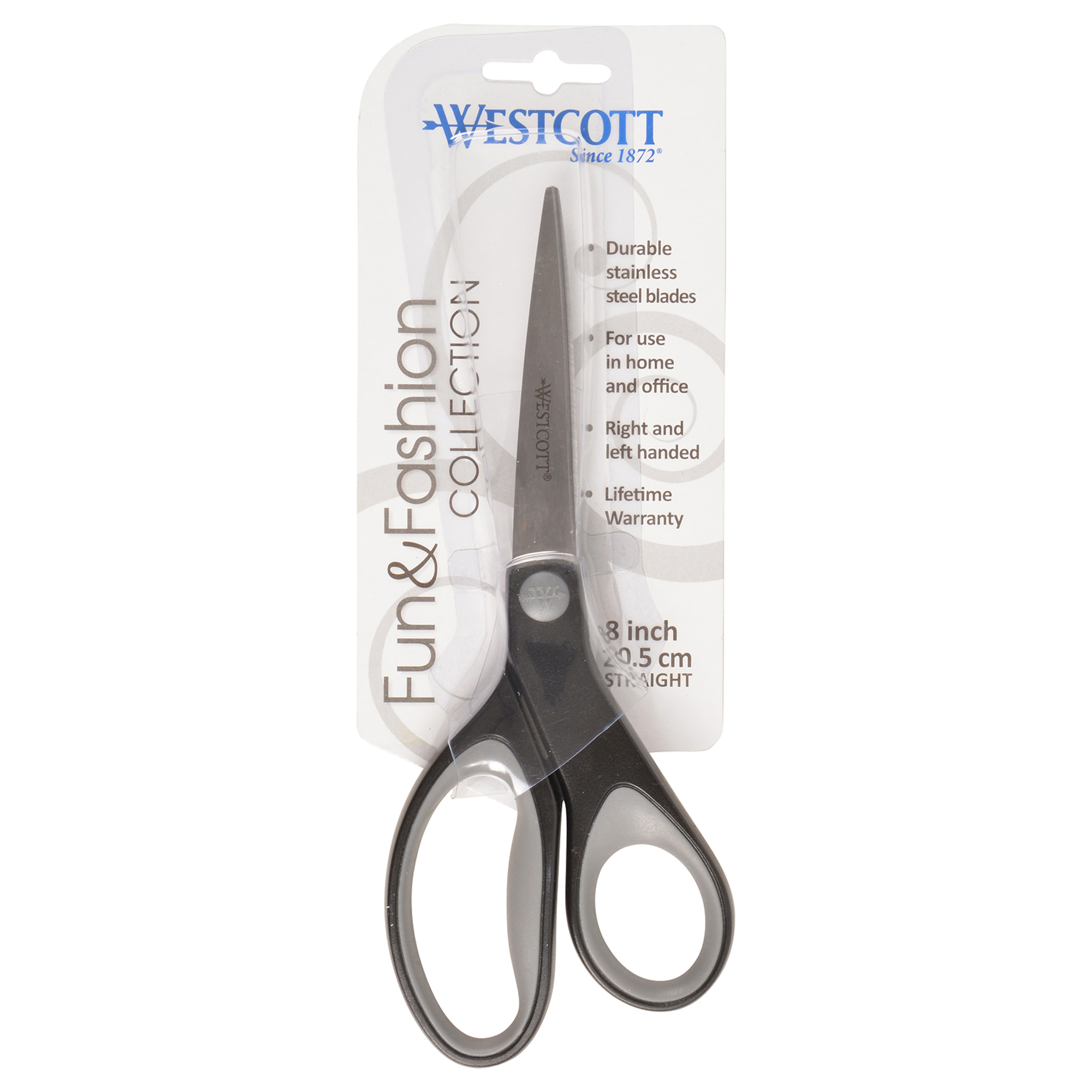 Westcott 8" Fun & Fashion Scissor (Gray and Black) - image 4 of 4
