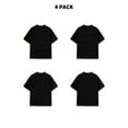 thumbnail image 3 of 4-Pack Men's 100% Cotton Crew Neck Short-Sleeve T-Shirts, 180g, 1.5% Shrinkage Rate, Bulk, 3 of 9