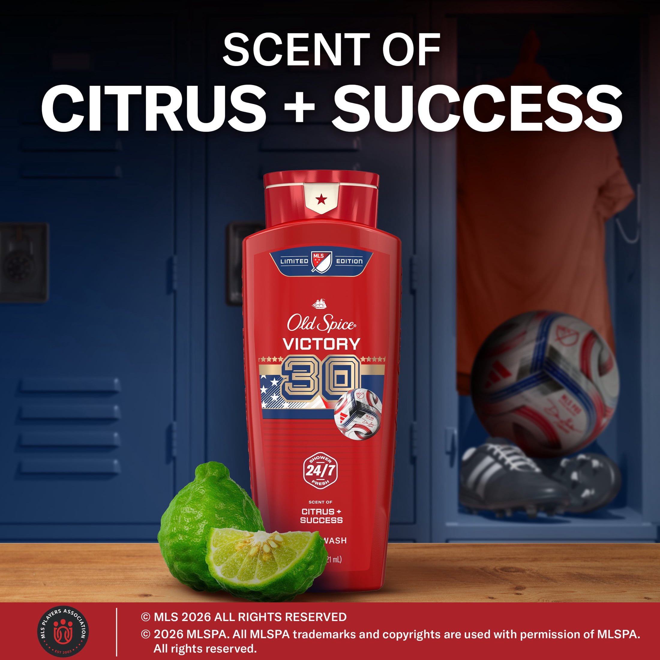(4 pack) Old Spice Body Wash for Men, Victory, Citrus + Success, 21oz