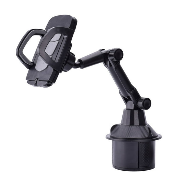 yingyy Voiture Réglable Porte-Gobelet Support de Téléphone Monter 360 Degrés Rotation Support Flexible Universel Téléphone Intelligent Support Intérieur Gris