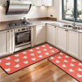 thumbnail image 3 of Kitchen Rugs Sets Of 2,Red Chicken Pattern Anti Fatigue Kitchen Mat Rugs Non Slip Washable,Decorative Kitchen Floor Mats for Kitchen,Sink,Laundry,17"x47"+17"x47", 3 of 5